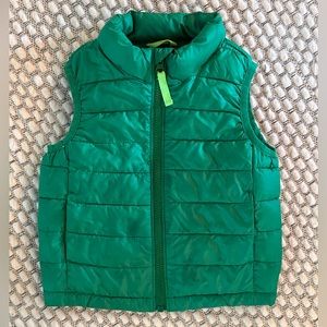 Primary Green Puffer Vest